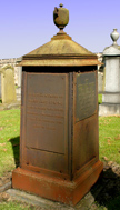 Iron gravestone in St. Clement's Kirkyard, Aberdeen